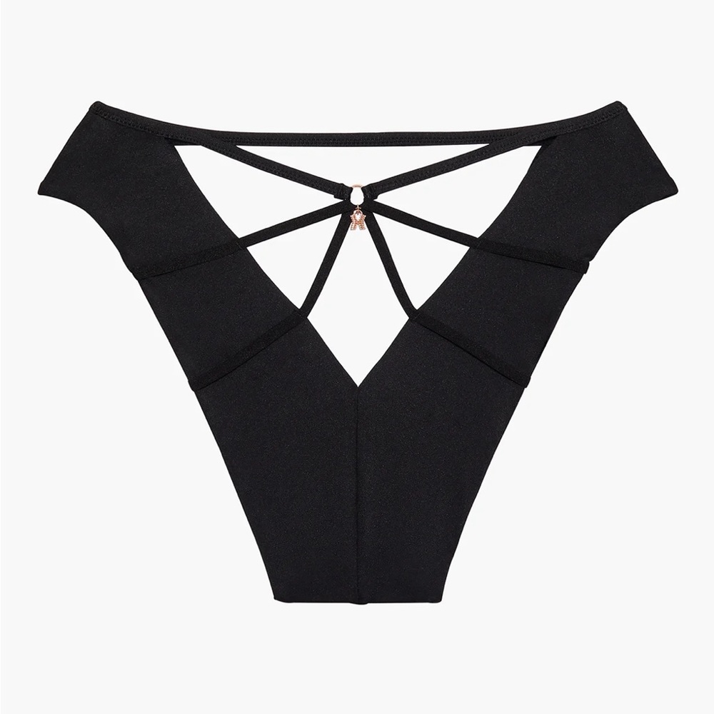 Savage X Fenty Not Sorry Open Back Strappy Brazilian Undie SZ XS